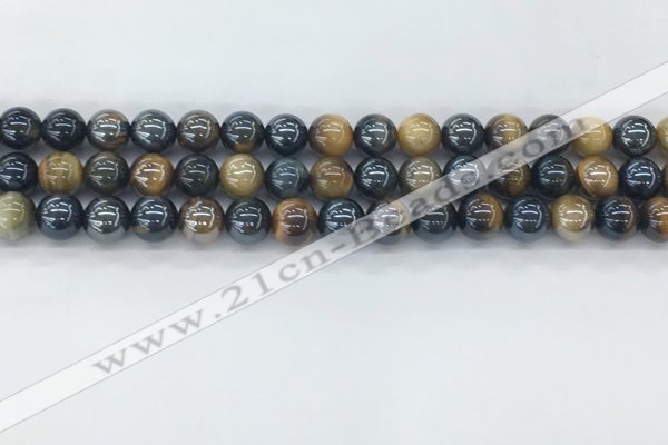 CTE2085 15.5 inches 6mm round AB-color blue & yellow tiger eye beads