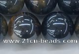 CTE2091 15.5 inches 18mm round AB-color blue & yellow tiger eye beads