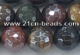 CTE2095 15.5 inches 10mm faceted round AB-color mixed tiger eye beads