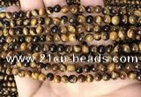 CTE2146 15.5 inches 5mm round yellow tiger eye beads wholesale