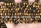 CTE2157 15.5 inches 5mm round yellow tiger eye gemstone beads