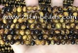 CTE2158 15.5 inches 6mm round yellow tiger eye gemstone beads