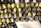 CTE2162 15.5 inches 14mm round yellow tiger eye gemstone beads