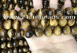 CTE2163 15.5 inches 16mm round yellow tiger eye gemstone beads