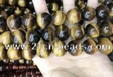 CTE2165 15.5 inches 20mm round yellow tiger eye gemstone beads