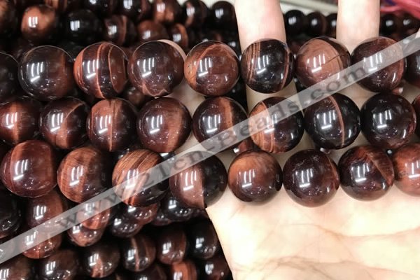 CTE2176 15.5 inches 20mm round red tiger eye beads wholesale