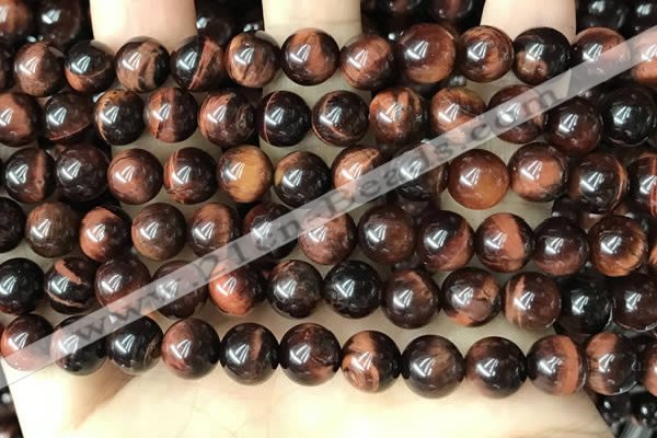 CTE2182 15.5 inches 8mm round red tiger eye gemstone beads