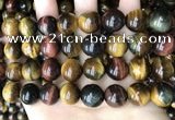 CTE2197 15.5 inches 18mm round mixed tiger eye beads wholesale