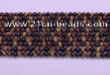 CTE2218 15.5 inches 4mm round colorful tiger eye gemstone beads