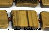 CTE2305 15 inches 15*20mm – 18*23mm rectangle yellow tiger eye beads