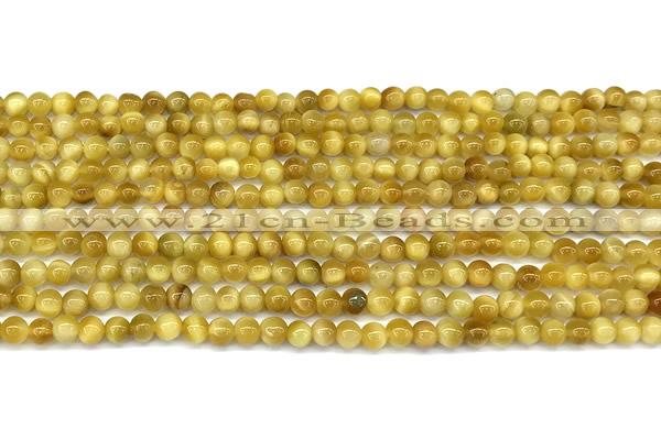 CTE2381 15 inches 4mm round golden tiger eye beads