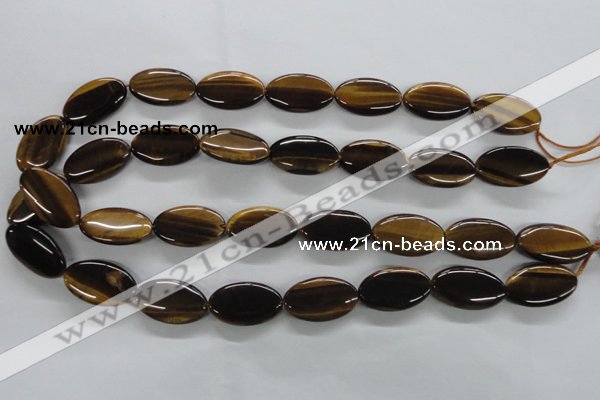 CTE302 15.5 inches 15*25mm oval yellow tiger eye gemstone beads