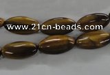 CTE304 15.5 inches 8*16mm marquise yellow tiger eye gemstone beads