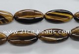 CTE305 15.5 inches 10*20mm marquise yellow tiger eye gemstone beads
