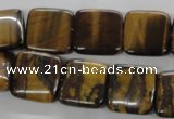 CTE309 15.5 inches 16*16mm square yellow tiger eye gemstone beads