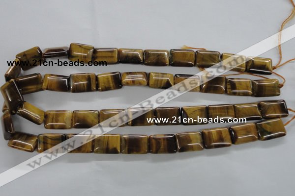 CTE314 15.5 inches 12*18mm rectangle yellow tiger eye gemstone beads