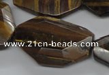 CTE325 15.5 inches 24*30mm freeform yellow tiger eye gemstone beads