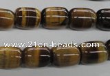 CTE329 15.5 inches 10*14mm drum yellow tiger eye gemstone beads