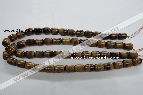 CTE329 15.5 inches 10*14mm drum yellow tiger eye gemstone beads