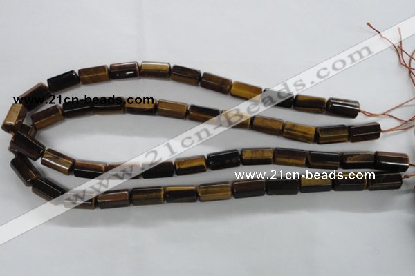 CTE330 15.5 inches 8*16mm faceted column yellow tiger eye gemstone beads