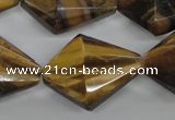 CTE333 15.5 inches 22*30mm pyramid yellow tiger eye gemstone beads