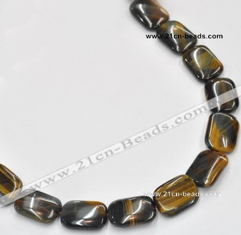 CTE39 15.5 inches 15*20mm rectangle blue tiger eye beads wholesale