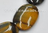 CTE40 15.5 inches 20*30mm oval blue tiger eye beads wholesale