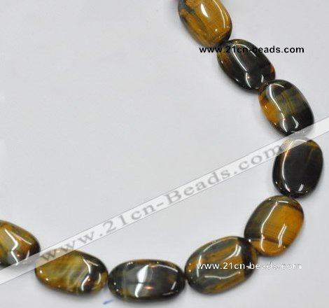 CTE40 15.5 inches 20*30mm oval blue tiger eye beads wholesale