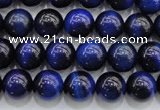 CTE416 15.5 inches 8mm round blue tiger eye beads wholesale