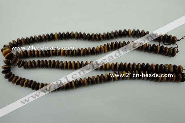 CTE436 15.5 inches 4*10mm rondelle yellow tiger eye beads wholesale