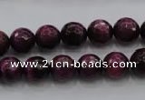 CTE473 15.5 inches 10mm faceted round red tiger eye beads wholesale