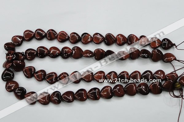 CTE52 15.5 inches 14*14mm heart red tiger eye gemstone beads