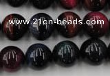 CTE595 15.5 inches 14mm round colorful tiger eye beads wholesale