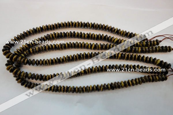 CTE601 15.5 inches 5*8mm rondelle yellow tiger eye beads wholesale