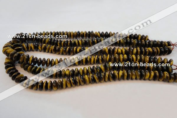 CTE602 15.5 inches 5*10mm rondelle yellow tiger eye beads wholesale