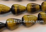 CTE610 15.5 inches 15*20mm teardrop yellow tiger eye beads wholesale