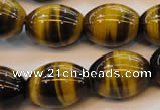 CTE616 15.5 inches 15*20mm rice yellow tiger eye beads wholesale