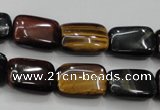 CTE64 15.5 inches 13*18mm rectangle mixed tiger eye gemstone beads