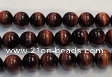 CTE84 15.5 inches 8mm round red tiger eye gemstone beads