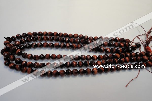 CTE84 15.5 inches 8mm round red tiger eye gemstone beads