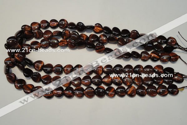 CTE890 15.5 inches 12*12mm heart red tiger eye beads wholesale