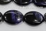 CTE955 15.5 inches 18*25mm oval dyed blue tiger eye beads wholesale