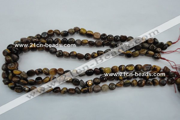 CTE96 15.5 inches 6*9mm nuggets yellow tiger eye beads wholesale