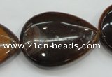 CTE99 15.5 inches 30*40mm flat teardrop yellow tiger eye beads wholesale