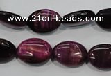 CTE995 15.5 inches 13*18mm oval dyed red tiger eye beads wholesale