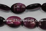 CTE996 15.5 inches 15*20mm oval dyed red tiger eye beads wholesale