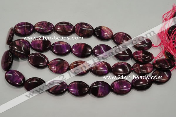 CTE997 15.5 inches 18*25mm oval dyed red tiger eye beads wholesale