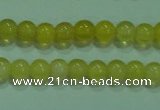 CTG06 15.5 inches 3mm round tiny yellow agate beads wholesale