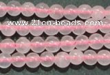 CTG07 15.5 inches 3mm round tiny rose quartz beads wholesale