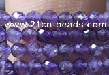 CTG1022 15.5 inches 2mm faceted round tiny amethyst beads